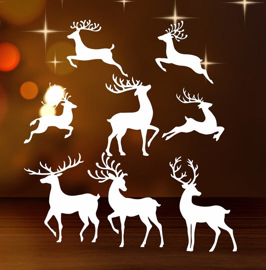 Christmas Ornament Xmas Festive Tree Deer Laser Cut Light Up Decoration CDR dxf svg PDF File